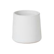 Jolipa - cachepot rond en céramique blanc 18x18x17 cm - Blanc