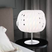 Lampe de table lampe de table boule design chrome blanc