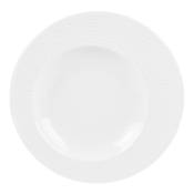 Lot de 6 assiettes creuse ellipse 23 cm blanc en porcelaine H3