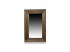Miroir ancien rectangulaire vertical bois 64.5x5.5x99cm