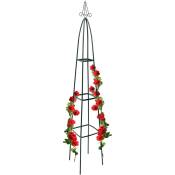 Obélisque de jardin en métal, 190 cm, pour roses