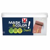Peinture de rénovation multi-supports V33 Mask & color orange corail mat 2 5L