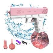 Pistolet à eau électrique pour enfants et adultes - Pistolet à eau - Jouets en plastique - Portée jusqu'à 32ft - Super One Touch Auto Water Gun 434CC