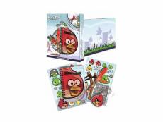 Set papeterie et stickers angry birds