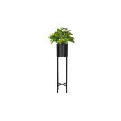 Springos - Support pour fleurs de 74 cm en métal noir