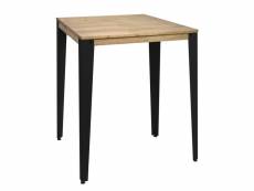 Table mange debout lunds 59x59x110cm noir-vieilli. Box furniture CCVL5959108 NG-EV