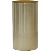 Vase cyclindrique métal doré Grand modèle