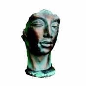 Visage femme bronze h.115 cm
