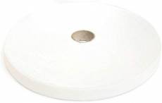 25 Mètre Elastique Plat / Ruban 15 mm large - Blanc