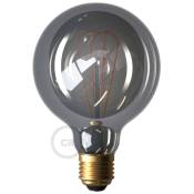 Ampoule Smoky led Globe G95 Filament Courbe à Double Loop 5W 150Lm E27 2000K Dimmable