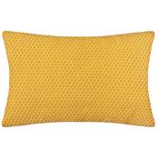 Atmosphera - Coussin motifs otto jaune 30X50cm créateur d'intérieur - Jaune