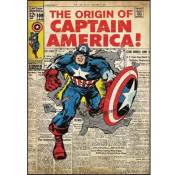 Captain america marvel comics - Stickers repositionnables géants Captain America, Marvel Comic Book - Multicolore