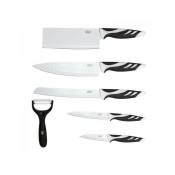 Cecotec - Couteaux Jeu de 6 couteaux suisses blancs