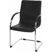 Chaise de bureau avec un design élégant avec un cadre de traîneau et assis différentes couleurs couleur Noir