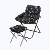 Chaise multifonctionnelle, chaise confortable noire