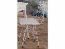 Chaise wire blanc Azura-42550