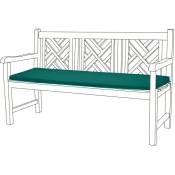 Coussin de siège de banc d'extérieur pour coussins de meubles de terrasse, coussin de banc de jardin 3 places avec housses en polyester résistant à