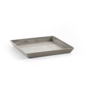 Ecopots - Soucoupe Square 30 Taupe - 28 x 28 x h. 3
