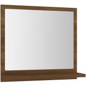 Helloshop26 - Miroir de bain 40 x 10,5 x 37 cm bois d'ingénierie marron