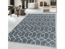 Hexa - tapis à motifs géométriques - gris 120 x 170 cm EFOR1201703713GREY