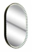 Miroir lumineux Vanity Oval S / LED - H 48 cm - Le Deun noir en métal