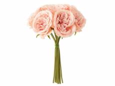 Paris prix - bouquet de fleurs artificielles "rose" 25cm rose