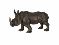 Paris prix - statuette déco "rhinocéros" 63cm bronze