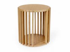 Paris prix - table d'appoint design "drume" 58cm chêne