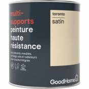 Peinture haute résistance multi-supports GoodHome blanc Toronto satin 0 75L