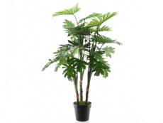 Philodendron artificiel en plastique vert