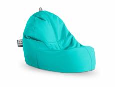Pouf lounge similicuir indoor turquoise happers 3711398