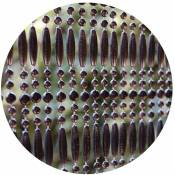 Rideau de porte en perles noires Fréjus 120 x 230 cm - Noir