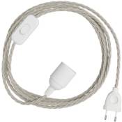SnakeBis Twisted - Câblage avec douille et câble textile tressé 1.8 Mètres - TN01 - E14 - TN01