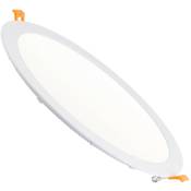 Spot Encastrable Dalle LED Ronde Extra-Plate 24W Coupe