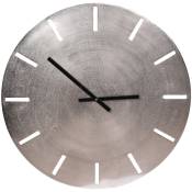 Table Passion - Horloge en métal argent 58 cm - Argent