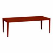 Table rectangulaire Zef INDOOR / 220 x 100 cm - Acier - Matière Grise rouge en métal