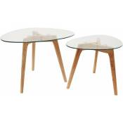 The Home Deco Factory - Tables gigognes galets plateaux