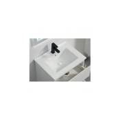 Vasque encastrable céramique blanche - 61x47 cm -