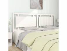 Vidaxl tête de lit blanc 205,5x4x100 cm bois massif de pin