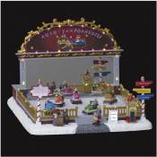 Village de Noël lumineux , musical et animé Auto-tamponneuses - Feeric Christmas - Multicolore