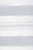 Voilage Blanc à Jeux de Rayures - Gris clair - 145 x 250 cm