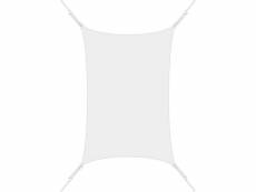 Voile d'ombrage rectangle 3 x 4,5m blanc