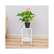 2 Tier High Plant Stand Metal Plant Shelf Stand Floor