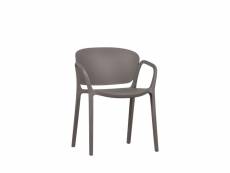 Bent - lot de 2 chaises de jardin - couleur - gris