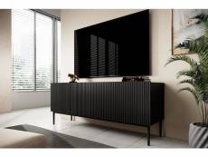 Bobochic meuble tv 150 cm kasha pieds noir noir