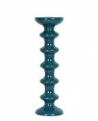 Bougeoir Slave / Céramique - H 30 cm - Maison Sarah Lavoine bleu en céramique