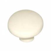 Bouton de meuble porcelaine COLOURS Antan ivoire Ø32 mm