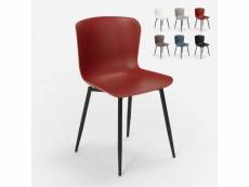Chaise design moderne en polypropylène et métal pour cuisine bar restaurant chloe AHD Amazing Home Design