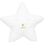 Coussin enfant étoile blanc 39x39cm Atmosphera créateur d'intérieur - Blanc