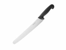 Couteau à pâtisserie denté noir 25cm hygiplas